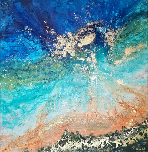 Ocean's Heart van Eleni Denart, Schilderij te koop op Singulart