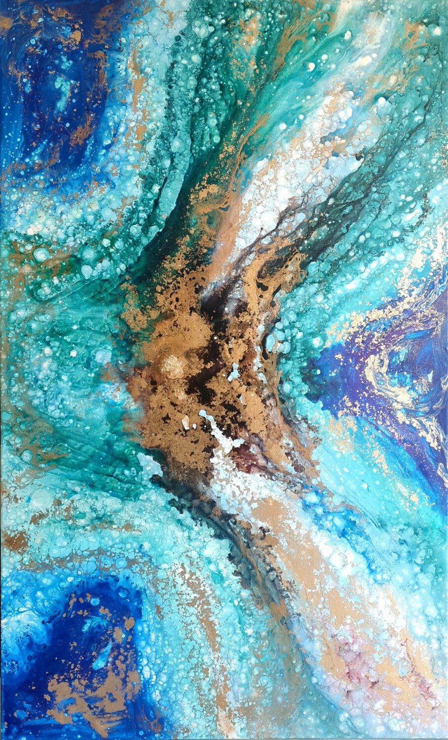 Emerald reef Eleni Denart Pintura original en venta