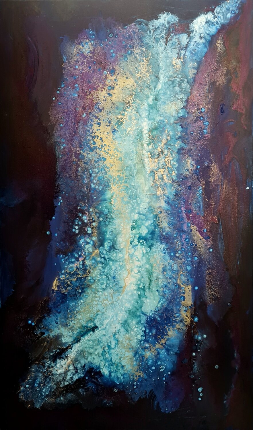 Luminous Abyss Eleni Denart Original painting for sale
