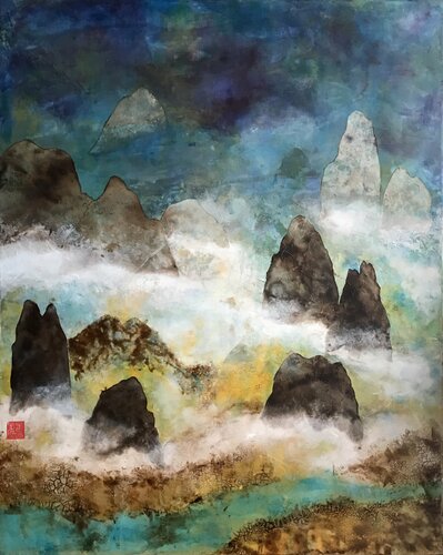 Abstract Shan Shui de David Vall, Pintura a la venta en Singulart