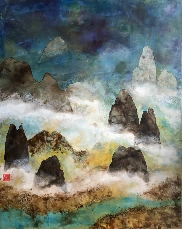 Abstract Shan Shui David Vall