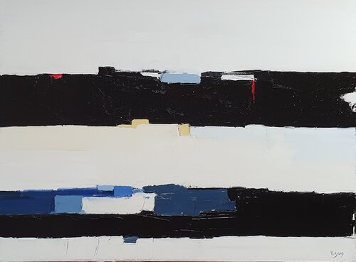Voyage en hiver 1 van Sandrine Hirson, Schilderij te koop op Singulart