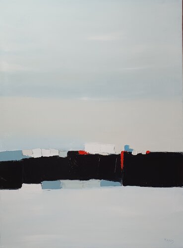 Voyage en hiver 2 von Sandrine Hirson, Malerei kaufen auf Singulart