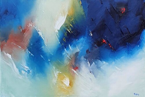 Les âmes errantes van Sandrine Hirson, Schilderij te koop op Singulart