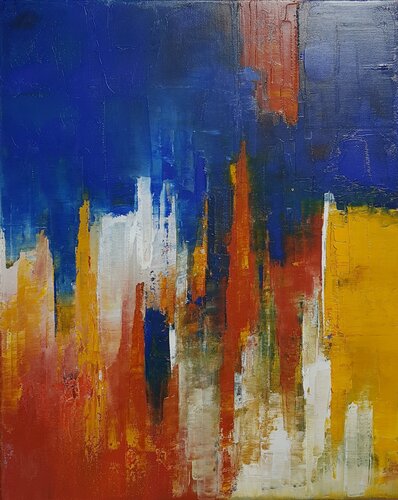 De l'autre côté van Sandrine Hirson, Schilderij te koop op Singulart