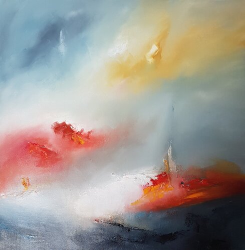 Au delà du temps van Sandrine Hirson, Schilderij te koop op Singulart