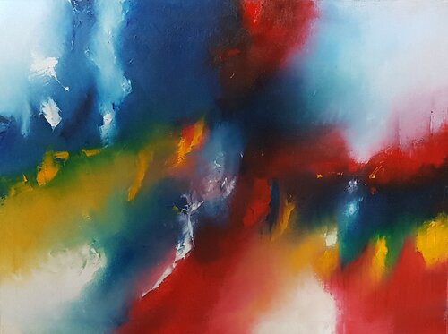 Tourbillon de couleurs van Sandrine Hirson, Schilderij te koop op Singulart