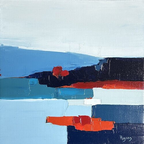 Infiniment bleu 11 van Sandrine Hirson, Schilderij te koop op Singulart