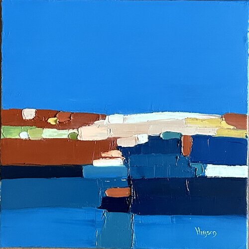 Infiniment bleu 14 van Sandrine Hirson, Schilderij te koop op Singulart
