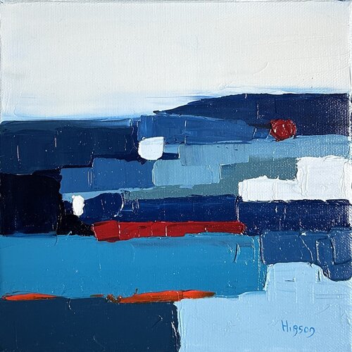 Infiniment bleu 8 van Sandrine Hirson, Schilderij te koop op Singulart