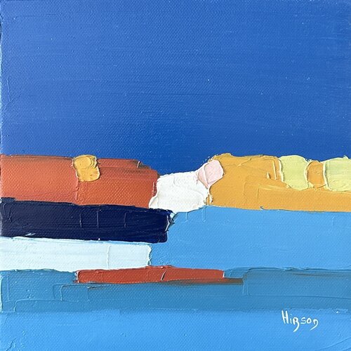 Infiniment bleu 12 van Sandrine Hirson, Schilderij te koop op Singulart