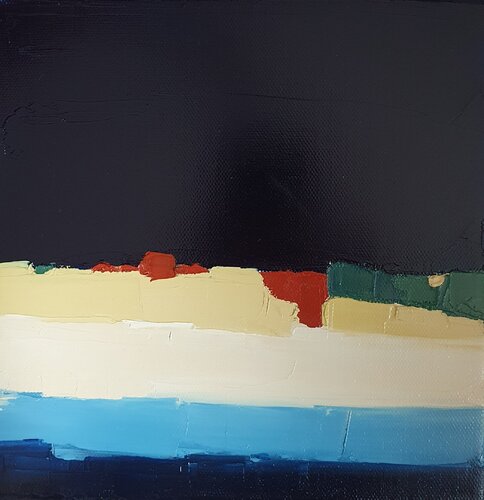 C'est beau la nuit van Sandrine Hirson, Schilderij te koop op Singulart