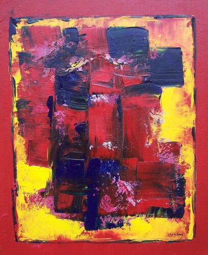 Abstraction 2 van Sandrine Hirson, Schilderij te koop op Singulart