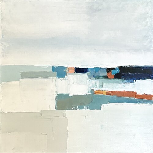 Entre ciel et Terre 1 di Sandrine Hirson, Pittura in vendita su Singulart