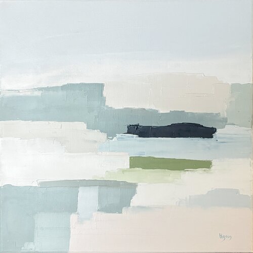 Entre ciel et Terre 5 di Sandrine Hirson, Pittura in vendita su Singulart