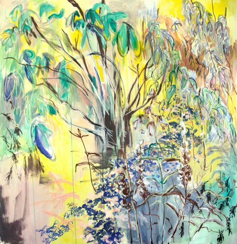 Summer Garden van Franziska Ostermeier, Schilderij te koop op Singulart