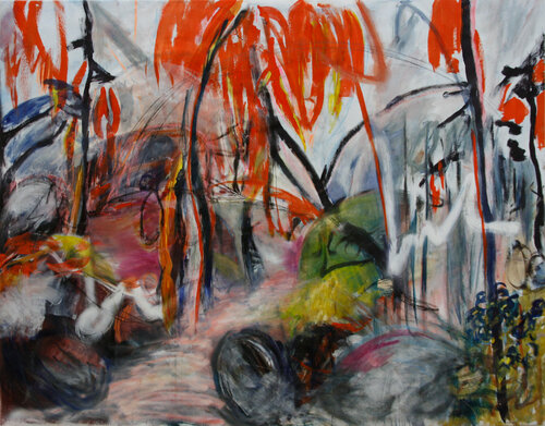 Eukalyptus Park van Franziska Ostermeier, Schilderij te koop op Singulart