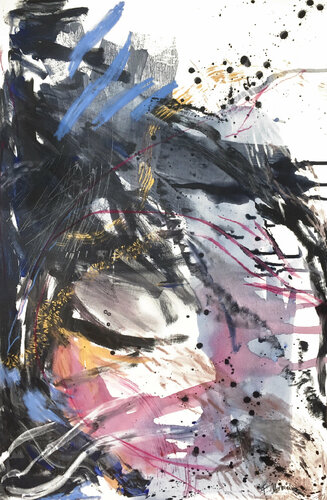 Don´t leave me alone tonight von Franziska Ostermeier, Malerei kaufen auf Singulart