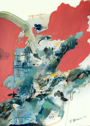 Overcome van Franziska Ostermeier, Schilderij te koop op Singulart