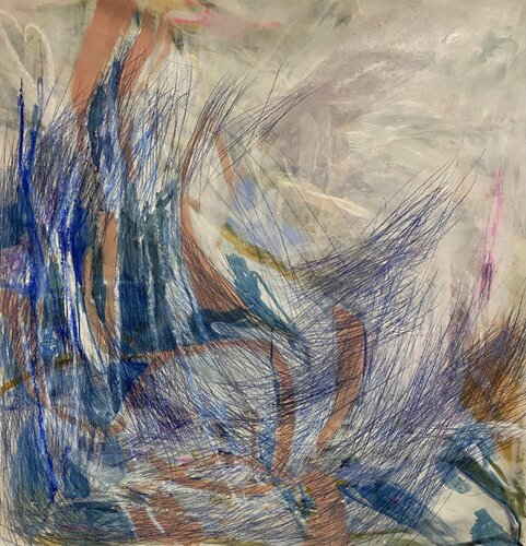 Water falls van Franziska Ostermeier, Schilderij te koop op Singulart