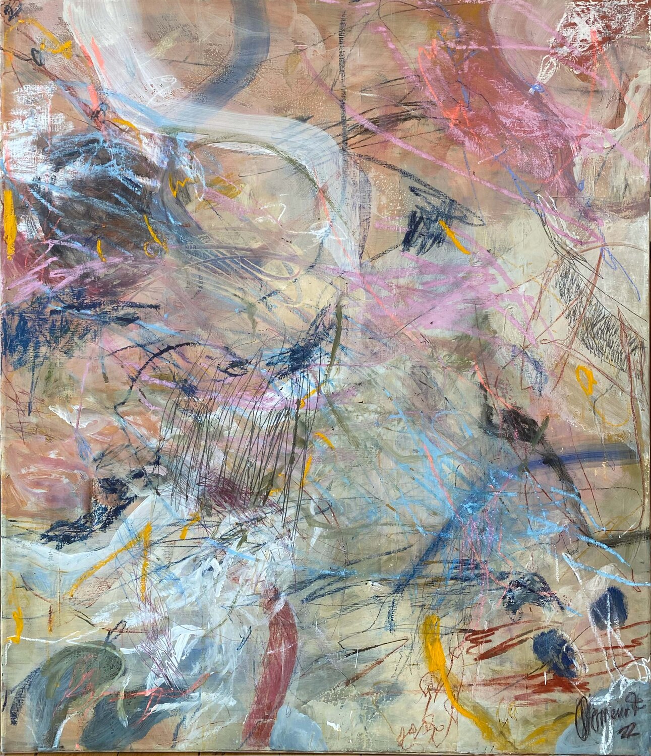 Queen´s spring by Franziska Ostermeier (2022) Painting Acrylic, Pastel on Canvas SINGULART