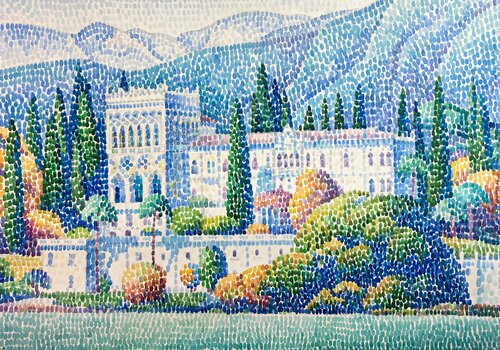 Villa Borghese van Kristina Korò, Werk op papier te koop op Singulart