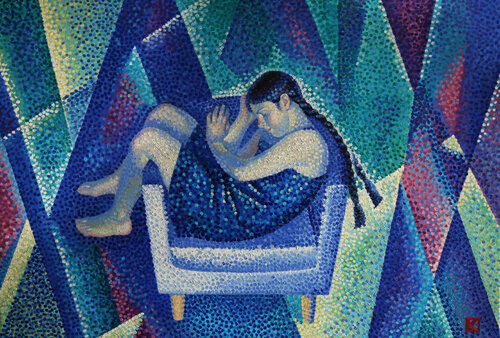 Sogni colorati van Kristina Korò, Schilderij te koop op Singulart