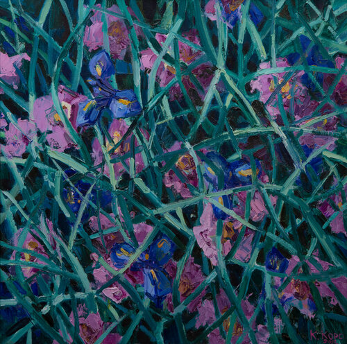 Attraverso l'erba infestante van Kristina Korò, Schilderij te koop op Singulart