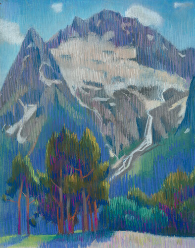 Giornata di sole in montagna par Kristina Korò, Œuvre sur papier en vente sur Singulart