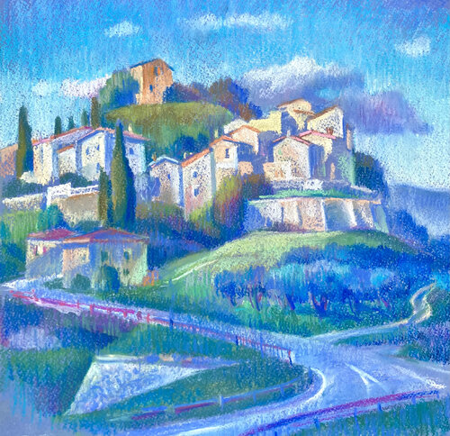 Penna Alta. Toscana par Kristina Korò, Peinture en vente sur Singulart