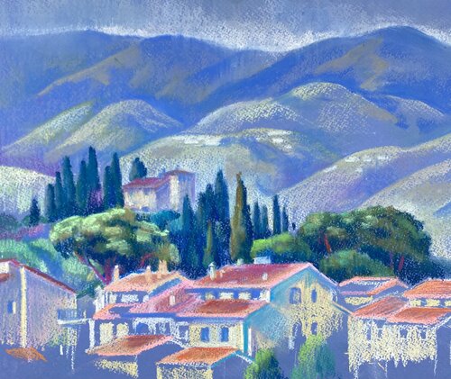 In Toscana prima della pioggia par Kristina Korò, Œuvre sur papier en vente sur Singulart