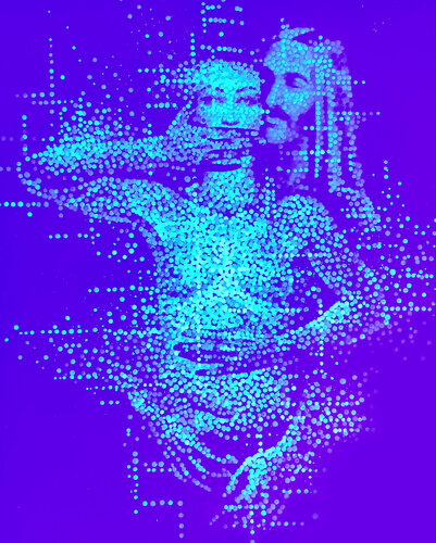 Relazione virtuale II par Kristina Korò, Peinture en vente sur Singulart