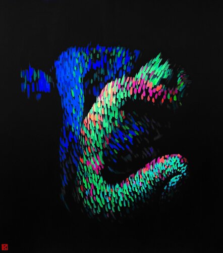 Relazione virtuale VI di Kristina Korò, Pittura in vendita su Singulart