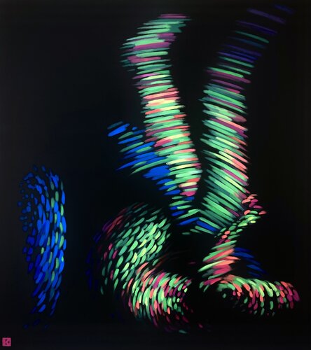 Relazione virtuale IV di Kristina Korò, Pittura in vendita su Singulart