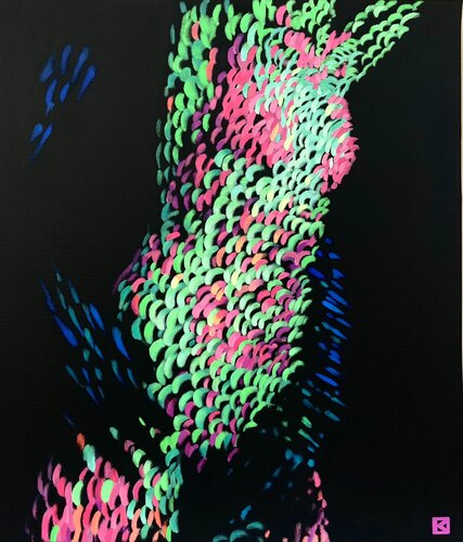 Relazione virtuale VIII di Kristina Korò, Pittura in vendita su Singulart