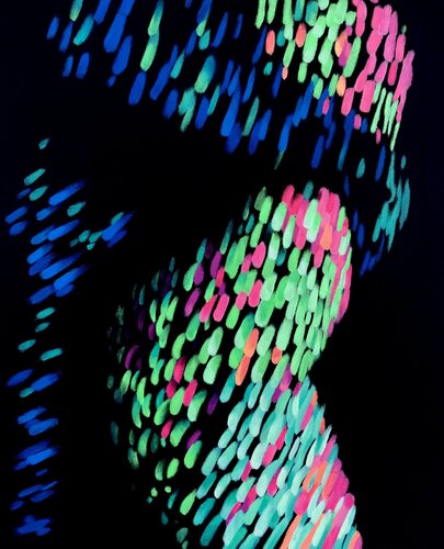 Relazione virtuale VI di Kristina Korò, Pittura in vendita su Singulart