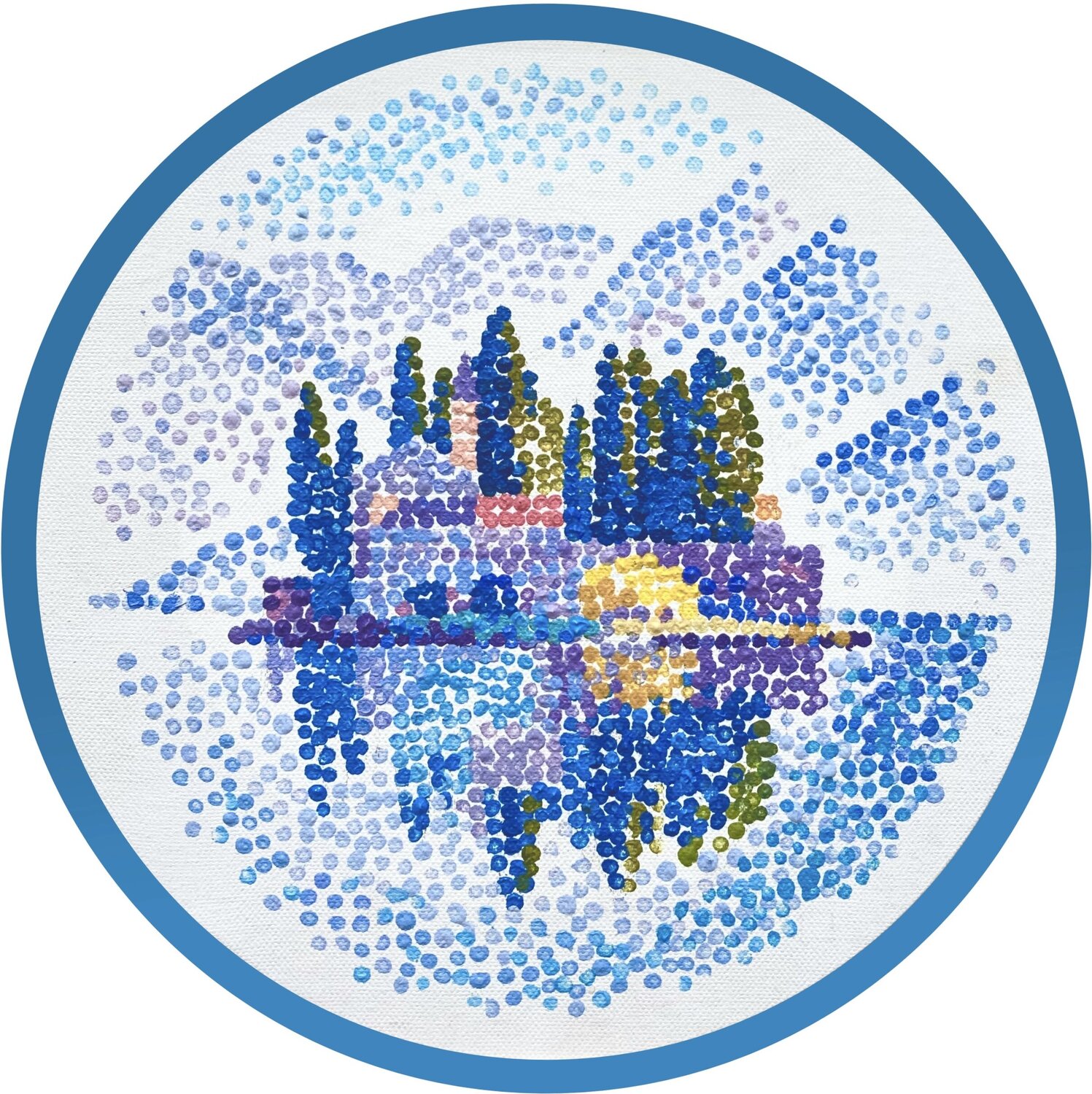 Isola Di San Giorgio . Perast Kristina Korò Originalgemälde zu verkaufen