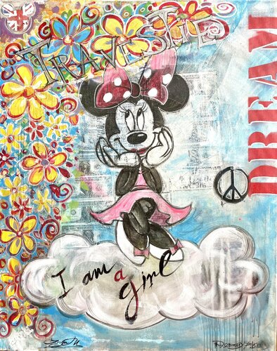 I am a girl di Inga Mihailovic, Pittura in vendita su Singulart