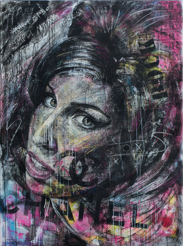 Amy on the Wall di Inga Mihailovic, Pittura in vendita su Singulart