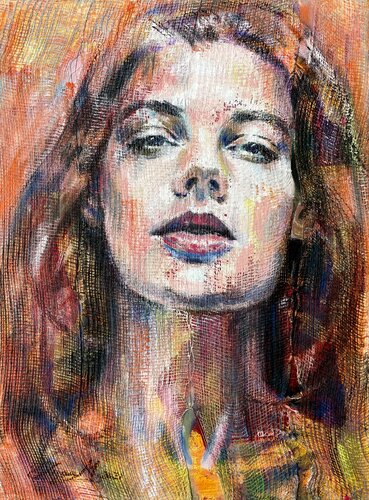 Take me back to Orange di Inga Mihailovic, Pittura in vendita su Singulart