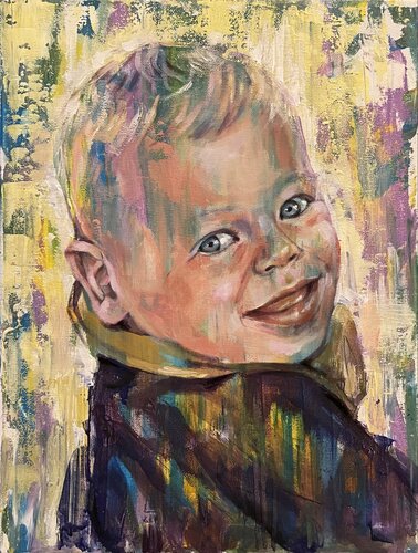 Im Sonnenschein (Hoffnung) van Inga Mihailovic, Schilderij te koop op Singulart