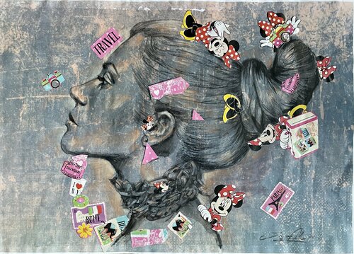 Longing for travelling by Inga Mihailovic, 종이 for Sale on Singulart