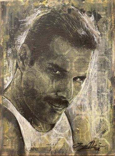 Freddy's Gaze di Inga Mihailovic, Pittura in vendita su Singulart