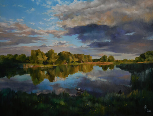 Fishers van Zhanna Kondratenko, Schilderij te koop op Singulart