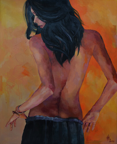 Embers of Enigma van Zhanna Kondratenko, Schilderij te koop op Singulart