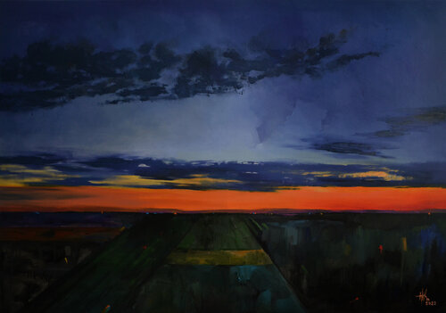 Fields di Zhanna Kondratenko, Pittura in vendita su Singulart