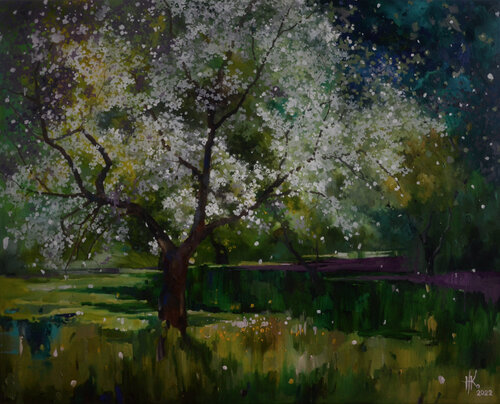 Blossoming. Spring van Zhanna Kondratenko, Schilderij te koop op Singulart