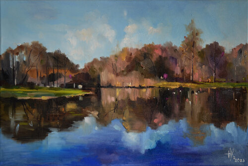 Opposite Waterside de Zhanna Kondratenko, Pintura a la venta en Singulart