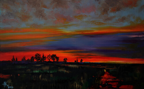 Rusty Radiance van Zhanna Kondratenko, Schilderij te koop op Singulart