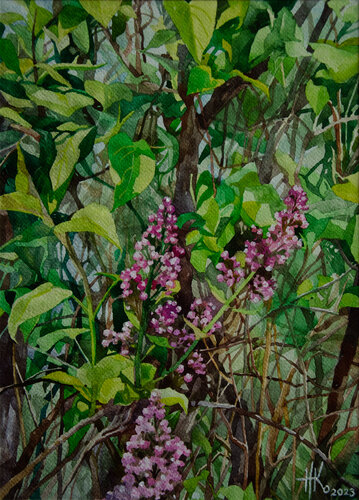 Lilac Buds von Zhanna Kondratenko, Malerei kaufen auf Singulart